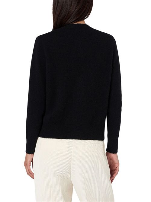 cardigan donna bellamy strass nero MC2 Saint Barth | BELLAMY ALPACA00 strass